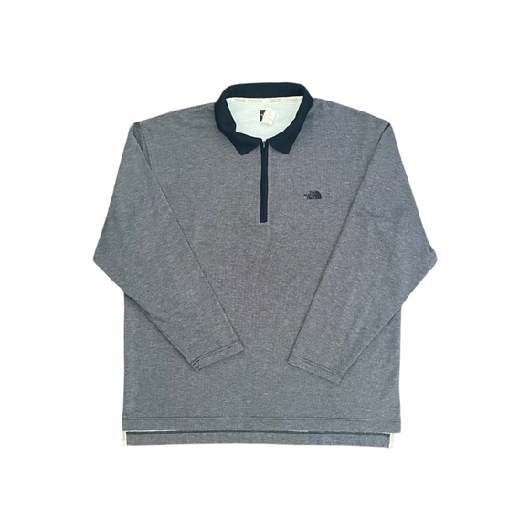 North Face Quarter Zip Pullover Mens XL Grey Sweatshirt Long Sleeve Made In USA - Picture 5 of 5